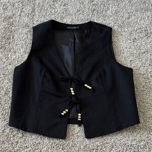Tie Front Vest Top